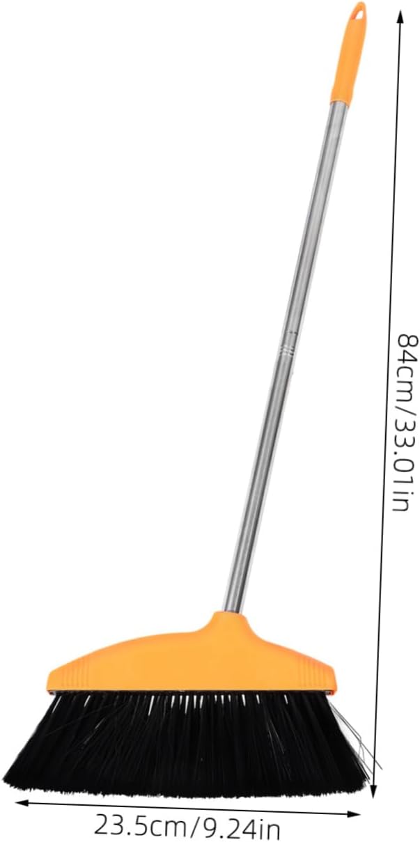 Cabilock Wide Angle Broom with Soft Bristles Efficient Household for Indoor Dust and Hair Removal for Home Maintenance and Quick
