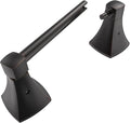 Toilet Paper Holder Wall Mount Oil Rubbed Bronze Double Post Pivoting Tissue Roll Holder Stainless Steel and Zinc Alloy for Bathroom RV Commercial