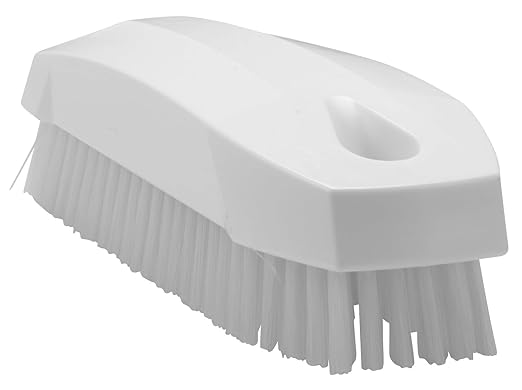 Vikan 64405 Brush,Nail,Stiff,PP/PBT,White