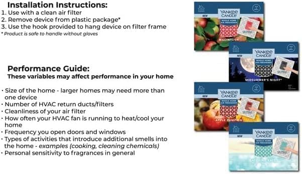 Yankee Candle Sparkling Cinnamon Whole Home Air Freshener (Pack of 4)