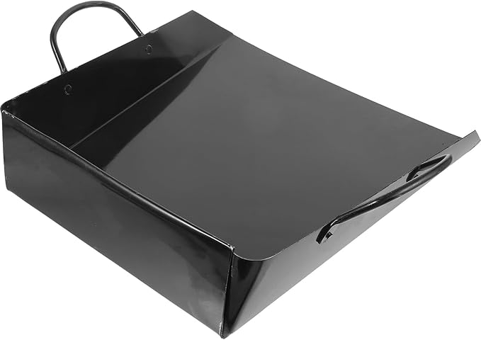 VOSAREA Handheld Dustpan with Handle, Reusable Metal Dust Pan for Household Cleaning, Thickened Small to Large Dustpan for Sand, Garbage, and Workshop Use