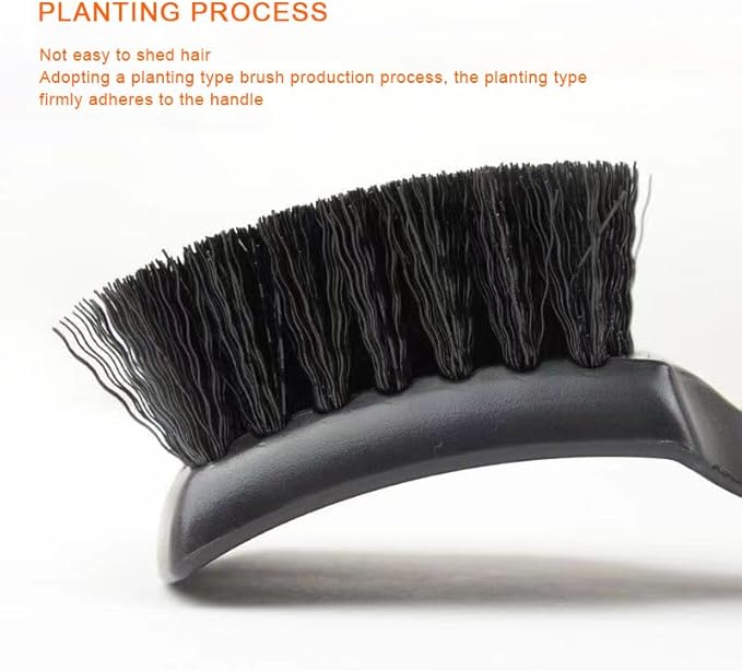 Wheel Brush Tire Brush Car Wash Brush Tire Brush Car Carpet Cleaner Used for Cleaning Car Tires, Wheels and Carpets, with a Short Handle That is Simple and Durable