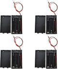 HAHIYO 3xAAA Battery Holder with JST Connector Portable Supply Quick Swap Securely Lids Convenient On/Off Switch Plastic Batteries Storage Box Case 4 Pieces for LED Christmas Light RC Plane Mordel