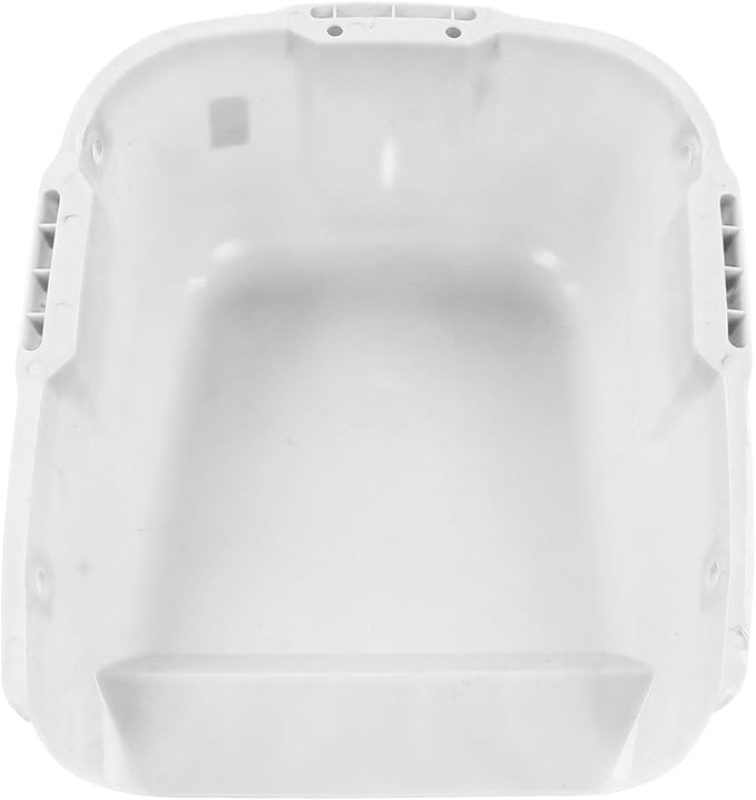 Plastic Dust Pan Heavy Duty Dustpan Large Capacity Dustpan Double Handle Wear Dust Pan for Drying (White)