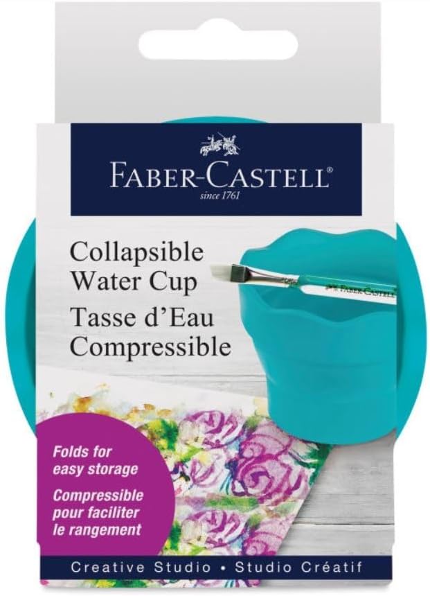 Faber-Castell Collapsible Water Cup - Reusable Artist Water Cup for Watercolor and Paint
