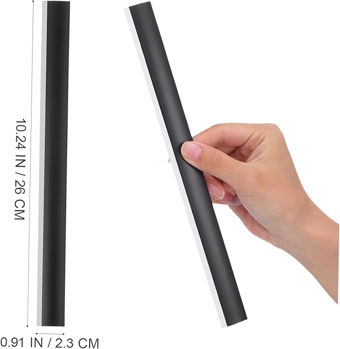 BESTYASH 4pcs Upright Dust Pan Lip Strip Dustpan Edge Strip Replacement Rubber for Dust Pan