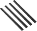 FRCOLOR 4Pcs Rubber Dustpan Edge Strips Inlet Pressing Guards for Enhanced Cleaning Durable Lightweight Dustpan Lip Replacement Suitable for Garden Lobby Use