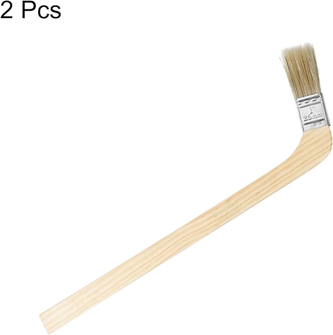HARFINGTON Paint Brush 2Pcs 1" Brush Width Reusable Variety Angle Bend Brushes Radiator Paint for All Latex Oil Painting Furniture Walls Home Improvement