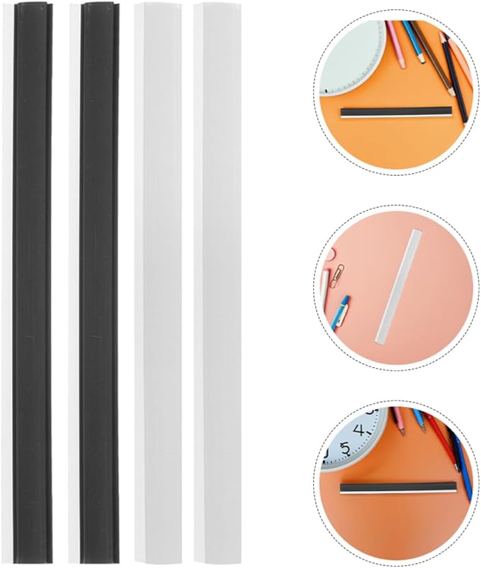 Baluue 8pcs Rubber Dustpan Edge Strips for Enhanced Debris Pickup Easy Installation Dustpan Seal Strips for Home Office and School Cleaning - Design