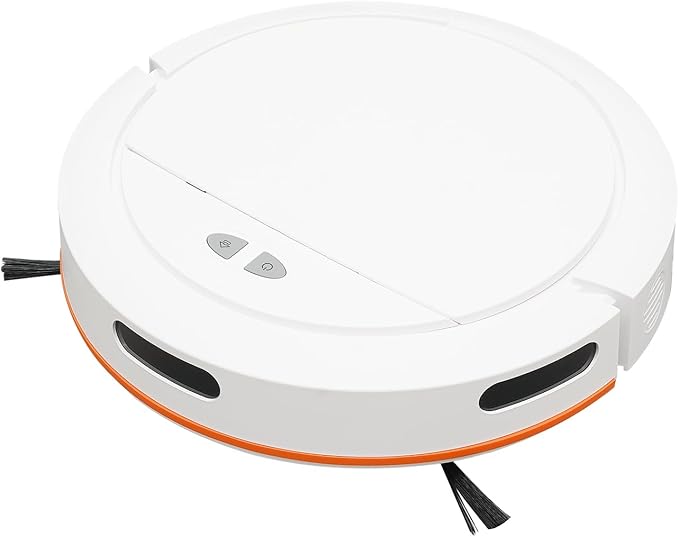 Robot Sweeping Machine, 3-in-1 Sweeping Machine, Robot Vacuum Cleaner, Cordless Sweeping Machine, Push Button/APP Control, 3-Cleaning Mode, for Pet Hair, Hard Floor, Low Carpet (White)
