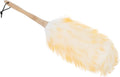 Lambswool Duster Home Dust Sweeper with Handle, Small 22cm Wool Head, Anti-Static Furniture Cleaning Tool for Car Interiors and Household Dust Removal