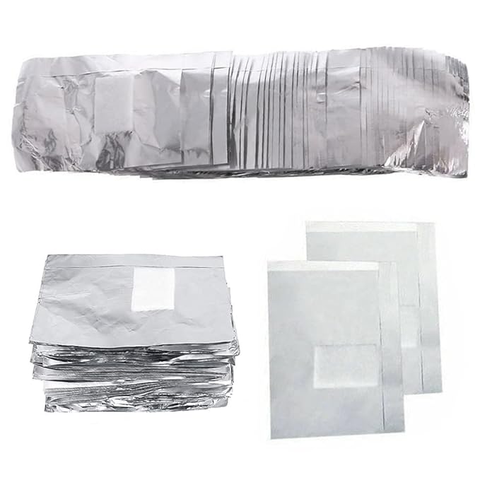 400Pcs Nail Polish Remover Gel Nail Foil Wraps Aluminium Soak Off Foils Cotton Pads Gel Nail Polish Wraps Removal Tool Finger Nail Polish Remover with Lint-Free Lager Cotton Pad
