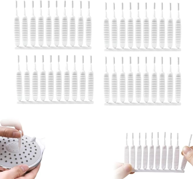 Shower Head Cleaning Brush for Small Hole, 2026 New Upgrade Gap Hole Anti-Clogging Cleaning Brush, Multifunctional Shower Cleaning Tools, Showerhead Cleaning Brushes Picks for Bathroom (40 Pcak)
