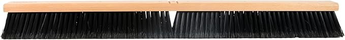 Restaurantware-BROOM HEAD ONLY: Clean Tek Professional 36-Inch Broom Head, 1 Heavy-Duty Push Cleaning Tool - Handle And Brace Sold Separately, Fine Plastic Bristles, Wooden, Commercial Use
