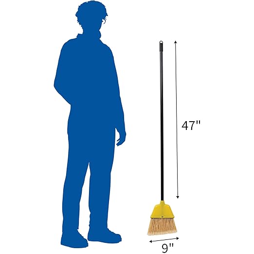 Genuine Joe GJO58562 Lightweight Manual Angle Broom, 7" Bristles