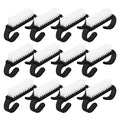 EXCEART Handle Grip Nail Brush 12Pcs Nail Dust Nail Cleaning with Handle Hand Fingernail Scrub Manicure