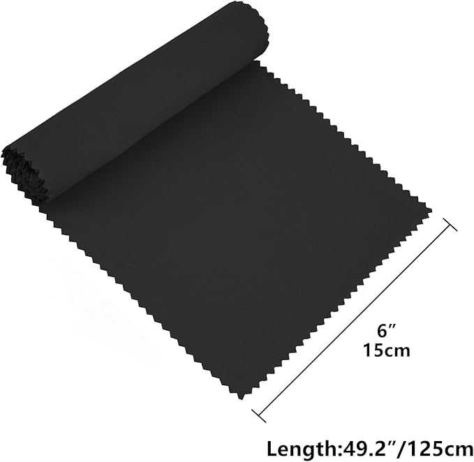Piano Keyboard Dust Cover for 88 Keys - Suitable for Grand Upright Pianos, Digital Pianos, and Electric Keyboards - Protective Key Cover Cloth (Classic Black)