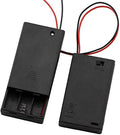 6 Pieces 3 Slots x 1.5V AAA Battery Case Holder Battery Spring Clip Storage Box Wire Leads with On/Off Switch