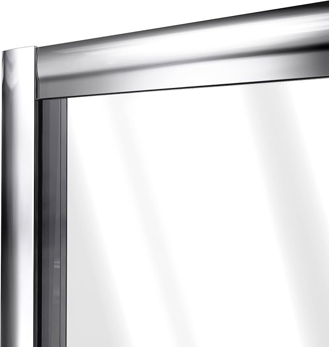 DreamLine Flex 38-42 inch W x 72 inch H Semi-Frameless Pivot Shower Door in Brushed Nickel