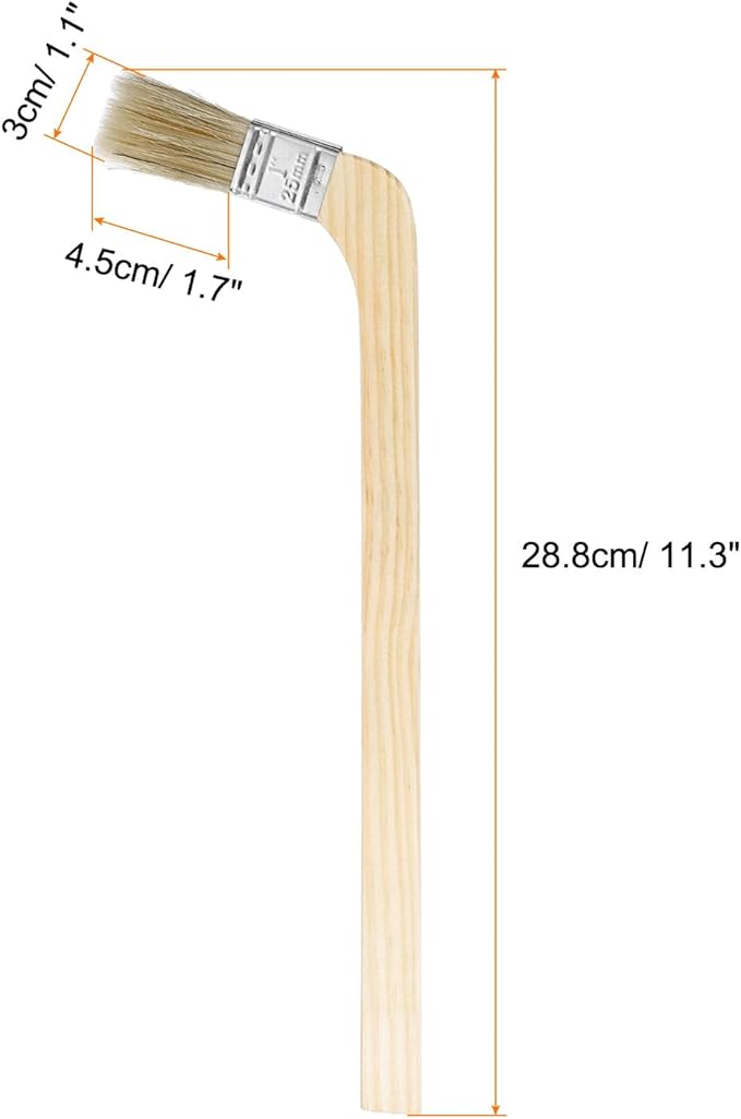 HARFINGTON Paint Brush 2Pcs 1" Brush Width Reusable Variety Angle Bend Brushes Radiator Paint for All Latex Oil Painting Furniture Walls Home Improvement