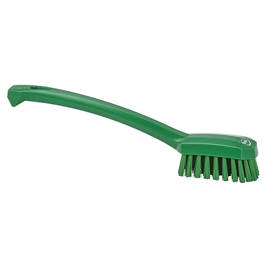 Vikan 30882 Brush,Utility,Medium,10.2",PP/PBT,Green