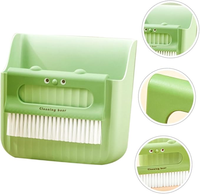 Mini Broom Set Dustpan Brush Carpet Sweeper for Desktop Outdoor Car Detailing