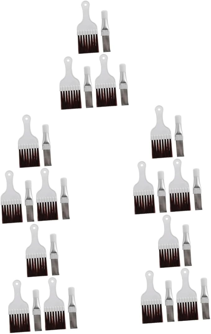 Cabilock 5sets Air Conditioner Fin Cleaning Tool Brush Comb Kit for Radiator and Evaporator Coil Maintenance Lightweight Efficient Dust Removal
