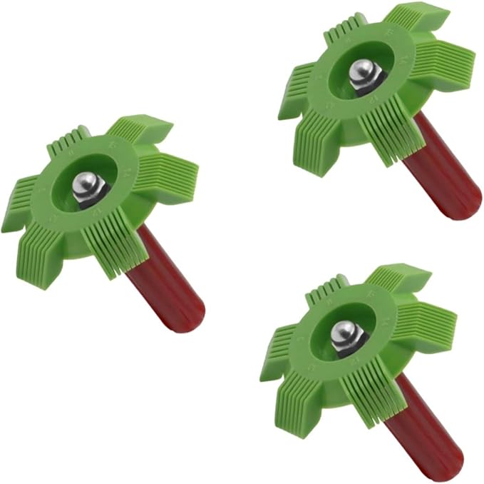 3pcs Radiator Evaporator Fin Comb Tool for Air Conditioning Condenser Cooling Brush for Straightening Fins Suitable for Vehicles Efficient Cleaning and Maintenance Tool