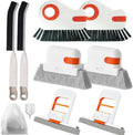 Window Cleaning Tool Set, 10 Pack Multi-Purpose Window Track Cleaner with Brushes, Scrapers and Gap Cleaning Tools for Home, Kitchen, Bathroom and Window Sills