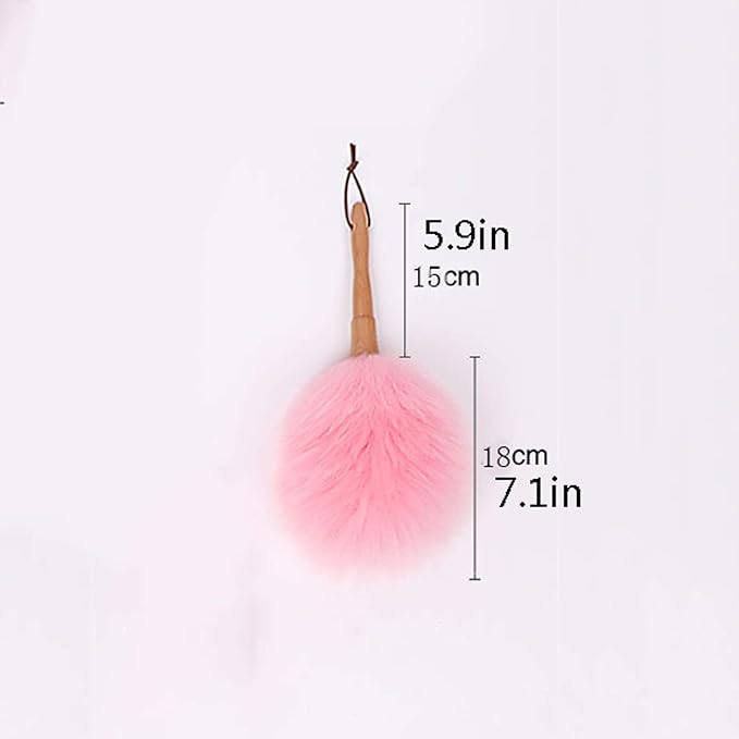 cleaning supplies, Set Feather Duster Pure Lambs Wool Duster with Wood Handle, Fluffy Lambswool Duster, Flexible, Good Grips, Anti-Static, Duster for Home, Office and Car, 6 Colors Handle Dusters(Colo