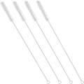 GFDesign Drinking Straw Cleaning Brushes Set 12" Extra Long 12mm Extra Wide Pipe Tube Cleaner Nylon Bristles Stainless Steel Handle - 12" x 1/2" (12mm) - Set of 4