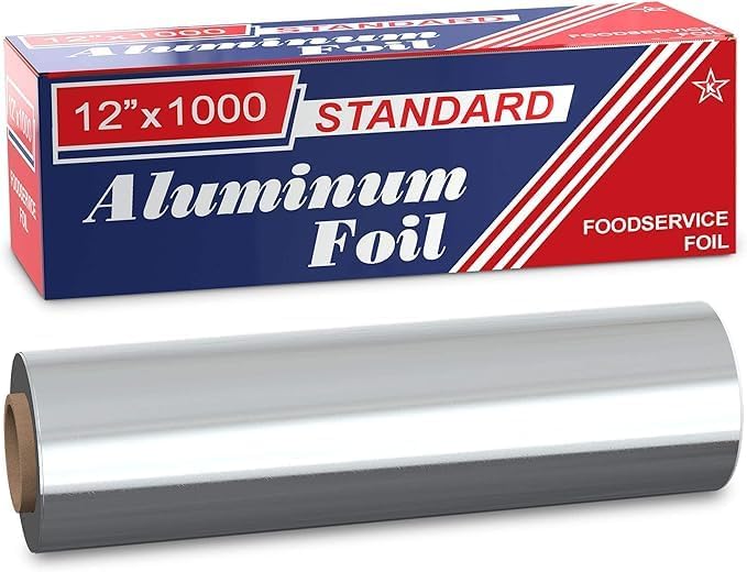 Generic 12""x1000 Standard Aluminum Foil Roll, Silver