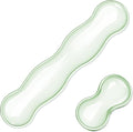 Clear Gel Wrist Rest for Keyboard and Mouse Soft Comfortable Wrist Support for Keyboard Cute Wrists Rest Set Suit for 60%/75% Keyboards and 14In Notebook Game Work(Green)