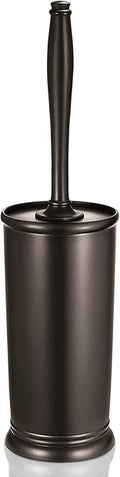 Toilet Bowl Brush Holder Set: Bathroom Deep Cleaning Toilet Scrubber Rim Cleaner with Caddy for Restroom Rv - Hidden Modern Elegant Toilet Clean Decorative Accessories - Bronze