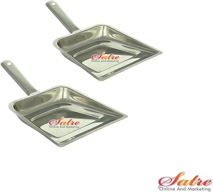 Stainless Steel Dust Pan Set 2,Cleaning Product - 2 Pcs