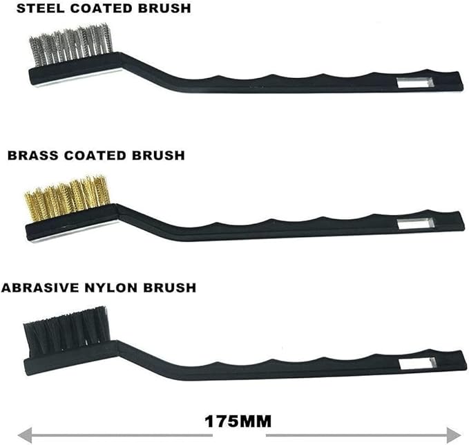11 Pieces Auto Detailing Brush Set for Cleaning Interior, Exterior, Leather, Including 6 pcs Car Detailing Brushes, 3 pcs Wire Brush and 2 pcs Automotive Air Conditioner Brush