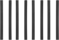 Baluue 8pcs Dustpan Edge Strips Replacement Rubber Lip 26cm Soft Black Dustpan Repair Accessories for Home Cleaning Tools Garbage Shovel and Broom