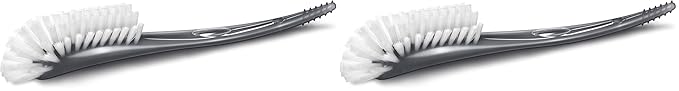 Philips AVENT Baby Bottle Brush | Nipple Cleaning | Grey | Pack of 2 | SCF145/18