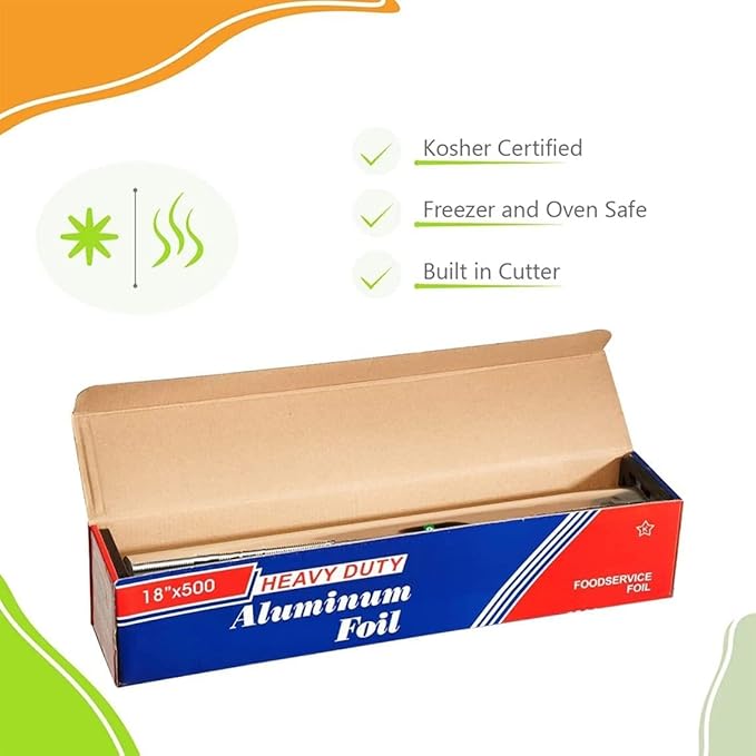 18" x 500' Food Service Heavy Duty Aluminum Foil Roll