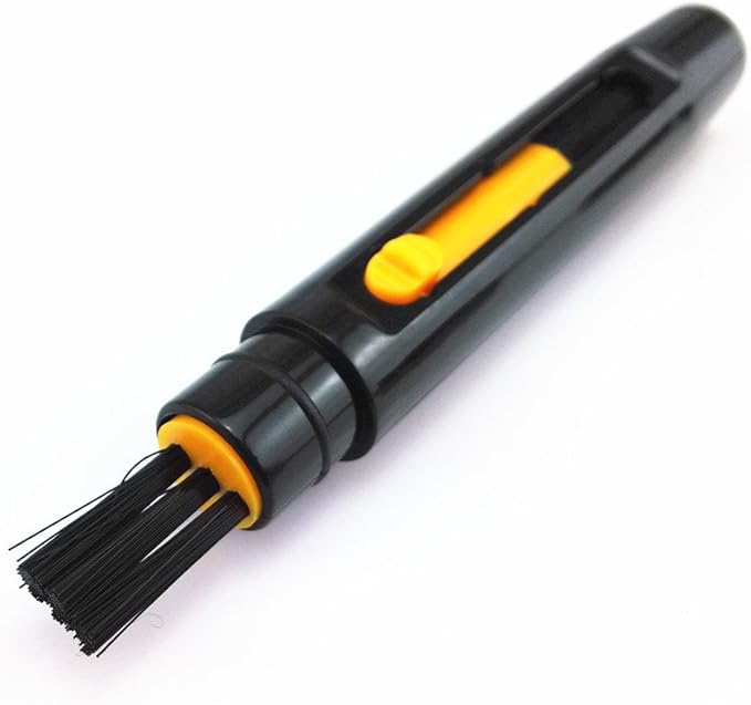 yueton?Pen Shape Double Ended Retractable Adjustable Button Cleaning Brush Mini Handheld Portable Magic Brush Cleaner Dusting Brush