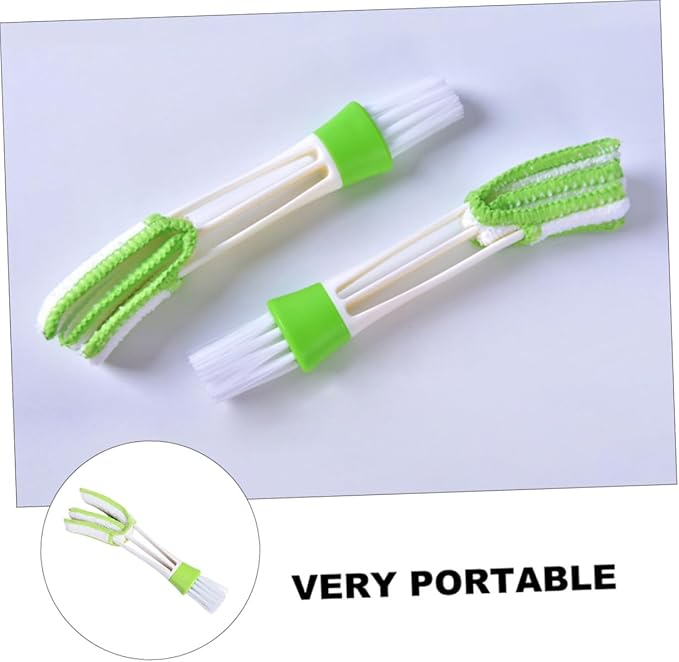 Didiseaon 3pcs Car Air Vent Cleaning Brush Double-Ended Interior Crevice Brush Automotive Air Conditioner Detail Tool for Dashboard and Vent Dust Removal