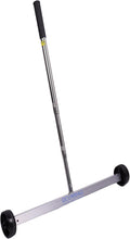 17-Inch Rolling Magnetic Sweeper with Wheels, Adjustable Handle, 8.8-Pound Capacity Heavy-Duty Magnet to Pick Up Nails