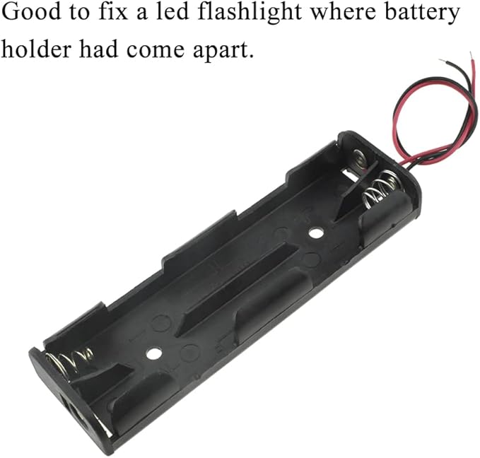 HAHIYO 4xAA Battery Holder Black Adapter Tube Case Not Corrode Solid Good Contact Bear Battery Leakage Smooth Load for Flashlight Torch Led RC 1PCS Plastic
