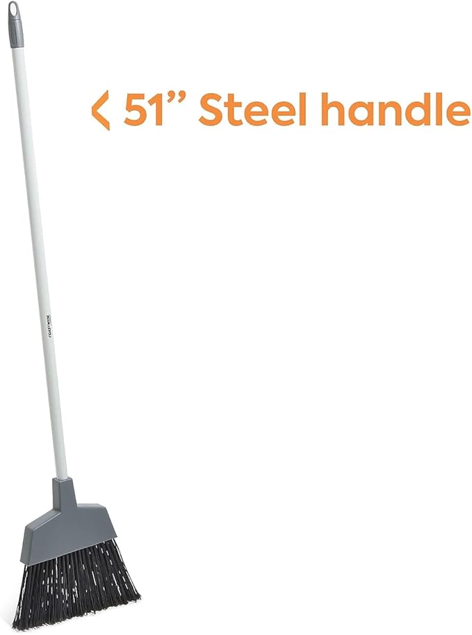 Professional 8" Angled Broom, Gray