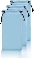 TRIUMPH VISION Soft Eyeglass Pouch 3 Pack - Pouch for glasses Microfiber Screen Cleaning Bag