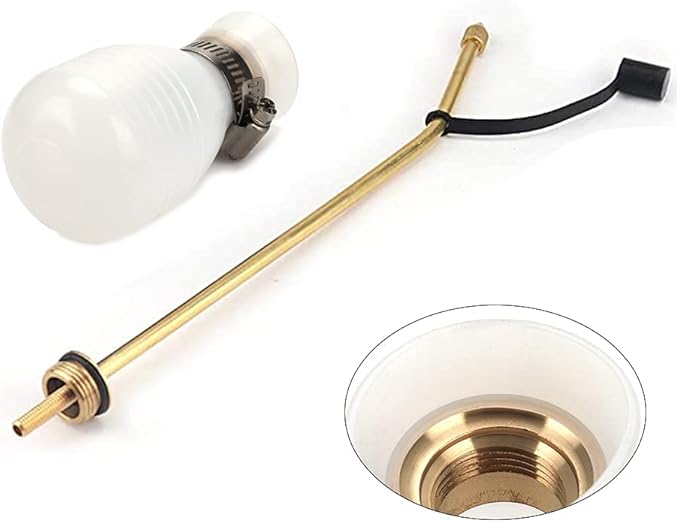 Powder Duster, Large Diatomaceous Earth Bulb Duster Applicator with Long Copper Tube Garden Puffer Duster for Multi Purpose Indoor and Outdoor Use (White)