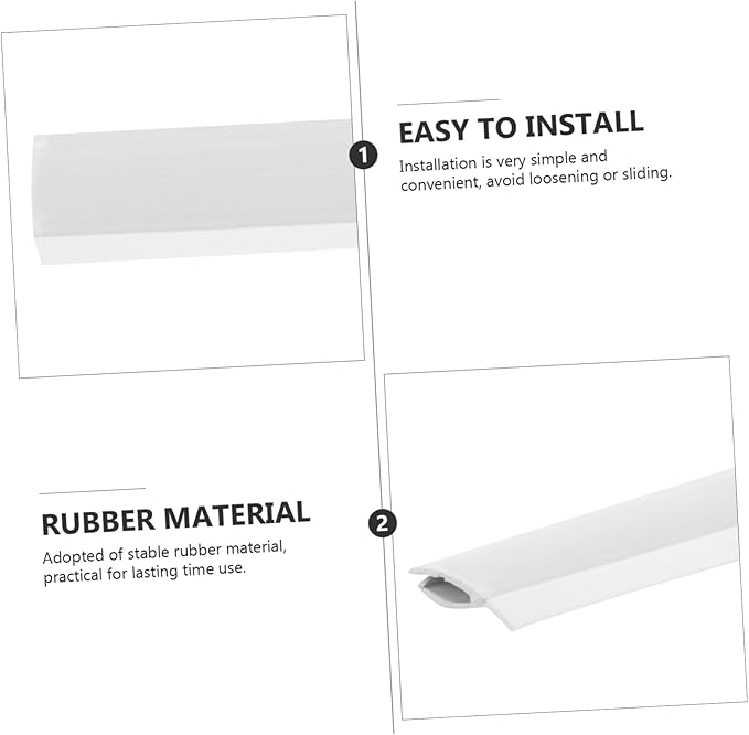4 Pcs Dustpan Edge Replacement Lips Pressing Strips Dust Pan Inlet Garbage Shovel Edge Protectors
