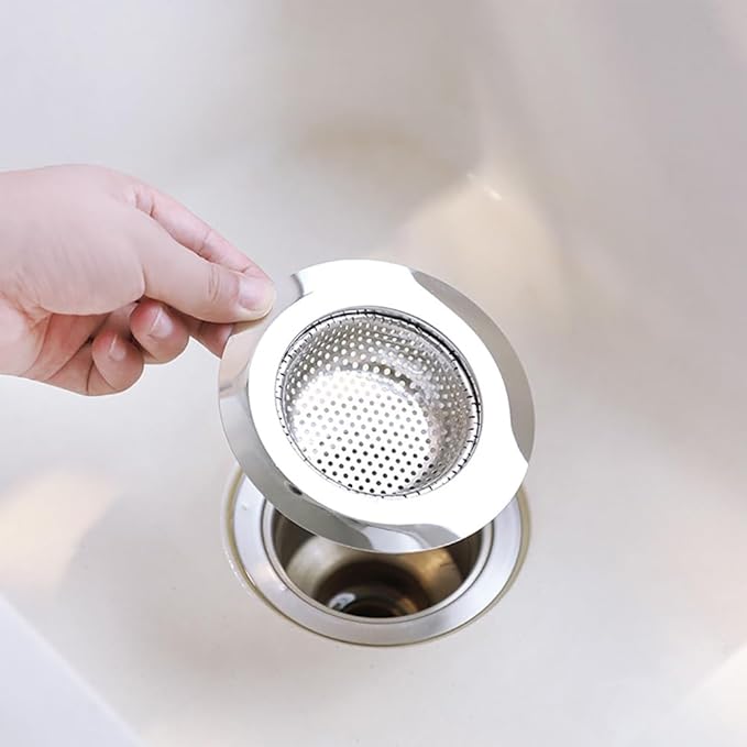 2 Pcs 11.5cm Stainless Steel Sink Strainers Sink Drain Baskets Small Basket Food Catchers Sink Drainers Drain Filters Kitchen Sink Baskets