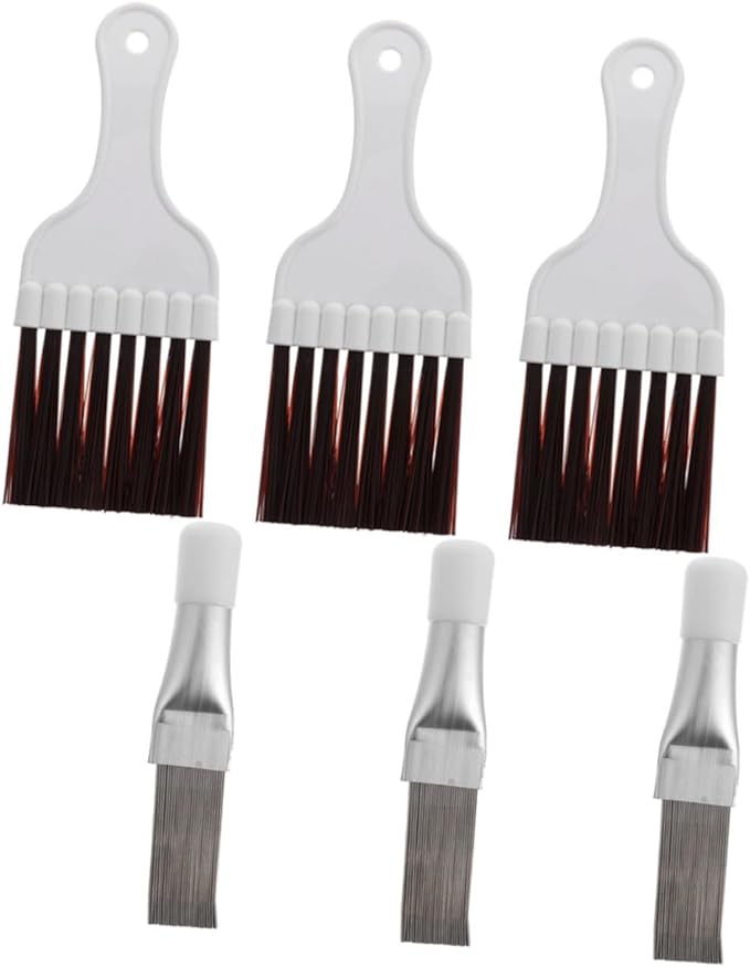 Cabilock 2sets Air Conditioner Cleaning Tool Fin Comb Radiator Brush for Efficient Dust Removal Compatible Condensers Fins Lightweight Easy to Use