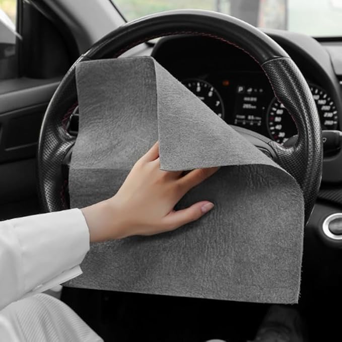 5pcs Thickened Magic Cleaning Cloth, 5pcs/Set Reusable Multifunctional Window Wipe Mirror Cloth, No Trace, Car Wash Rag, Kitchen Toilet Cleaning Cloth, Durable Microfiber Dish Cloth